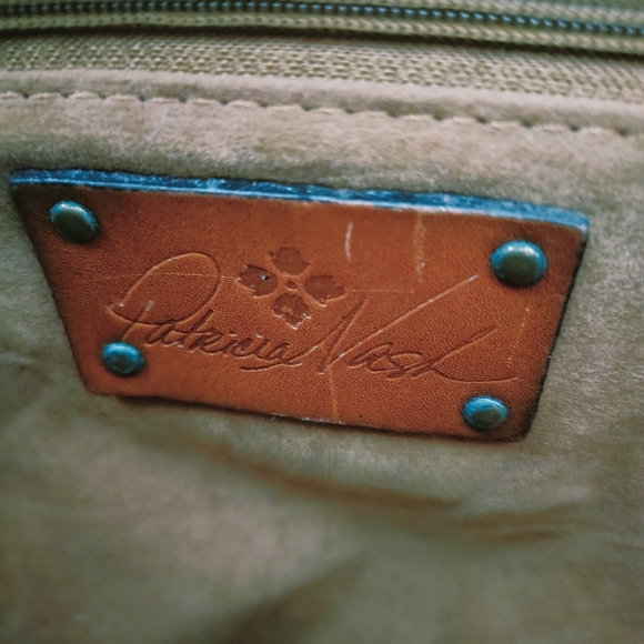 Patricia Nash Benvenuto Large Smooth Tan Leather Tote Bag - Picture 7 of 10